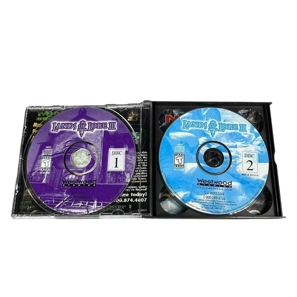 Lands of Lore III 3 PC CD-ROM Video Game 1999 Westwood Studios Jewel Case